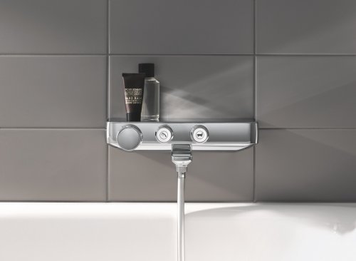 Смеситель для ванны с термостатом Grohe Grohtherm SmartControl с душевой лейкой