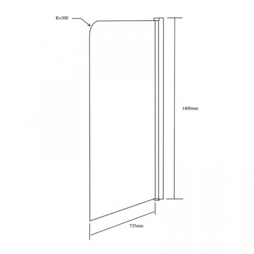 Штора на ванну Lidz Brama SS80x140.CRM.FR Frost (LBSS80140CRMFRR)