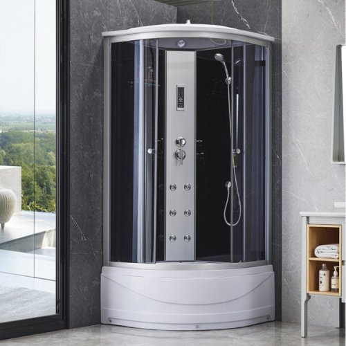 Гидромассажный бокс Lidz Tani SBM100x100.SAT.HIGH.GR (LTSBM100100SATHIGHGR)