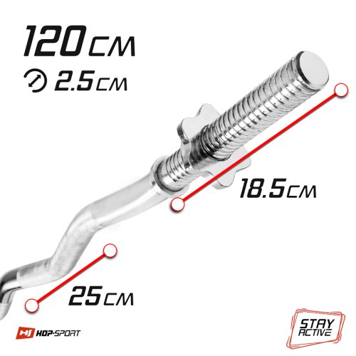 Набор Hop-Sport Premium 27 кг с W- или Z-образным грифом