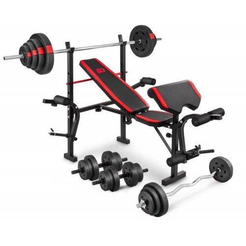 Набір Hop-Sport Premium 94 кг з лавою HS-1055