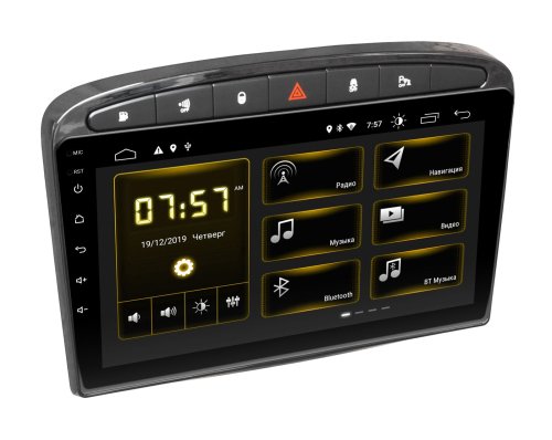 Штатная магнитола INCar DTA-7004 Peugeot 308 07-13, 408 2011+ Black Android 10 DSP +Navi