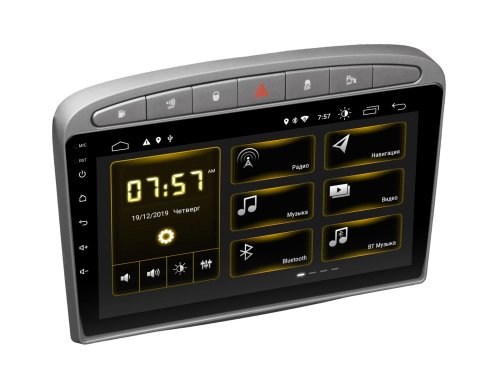 Штатная магнитола INCar DTA-7003 Peugeot 308 07-13, 408 2011+ Silver Android 10 DSP +Navi