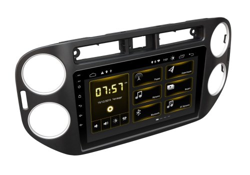 Штатна магнітола INCar DTA-1077 Volkswagen Tiguan 2011-2016 Black Android 10 DSP + Navi