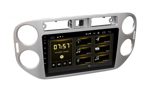 Штатна магнітола INCar DTA-1076 Volkswagen Tiguan 2011-2016 Silver Android 10 DSP + Navi