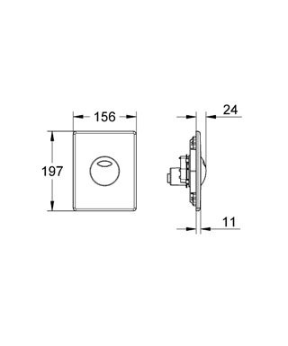 Кнопка змиву Grohe Skate Air 38862P00
