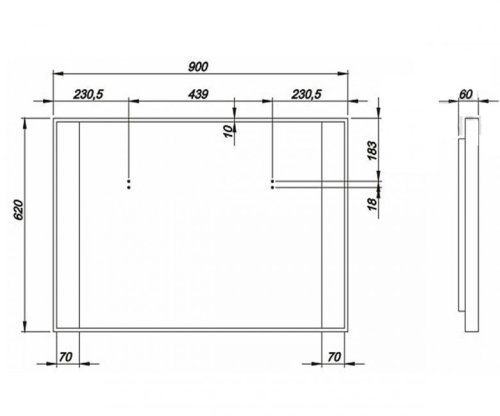 Дзеркало Kolo Quattro 88381000