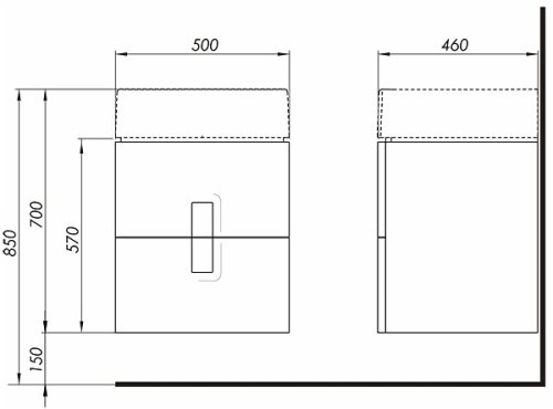 Тумба під умивальник Kolo Twins 89491000