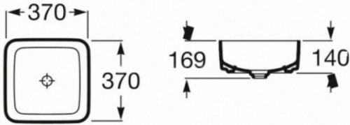 Умывальник Roca Inspira Square A327532000