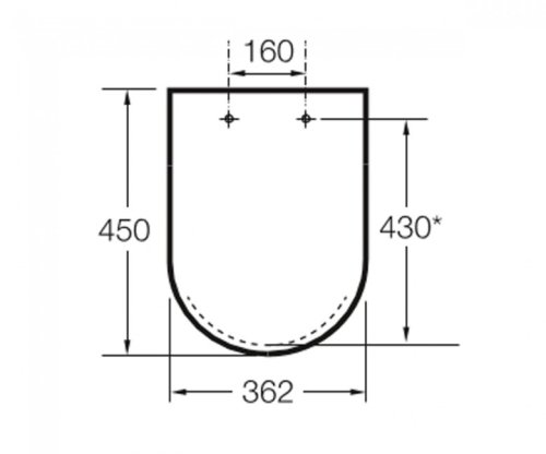 Крышка+сидение Roca Meridian-N A8012A200B