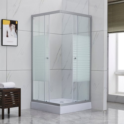 Душова кабіна Lidz Wiezak SC100x80.SAT.LOW.L Linie (LWKSC10080SATLOWL)