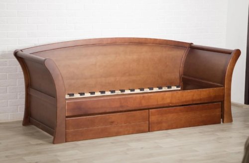 Ліжко односпальне МІКС-меблі Адріатика 80x190 каштан