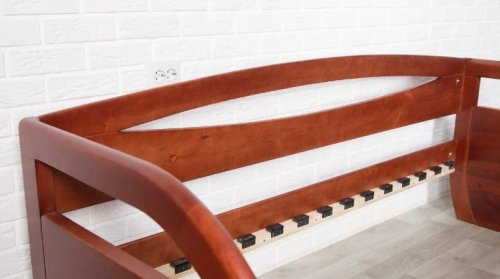 Ліжко односпальне МІКС-меблі Баварія з ящиками 90x200 яблуня