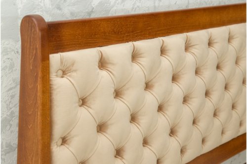 Ліжко двоспальне МІКС-меблі Монтана 160x200 горіх / Беатрис 03