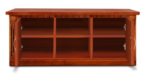 Тумба под ТВ МИКС-мебель Freedom ясень/орех + патина