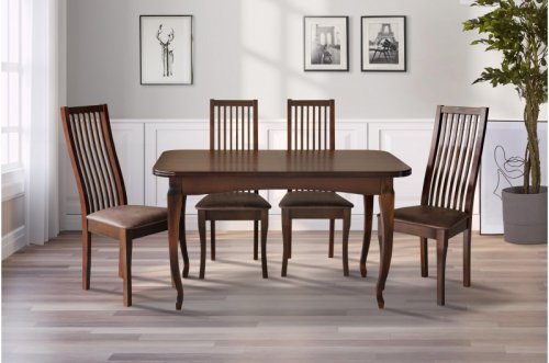 Стол обеденный МИКС-мебель Соренто темный орех