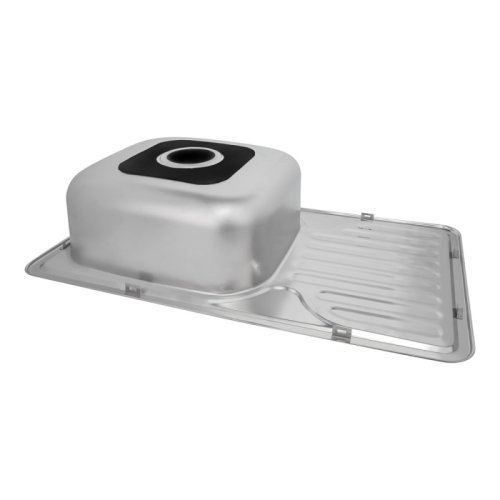 Кухонна мийка Lidz 7642 Satin 0,8 мм (LIDZ764208SAT)