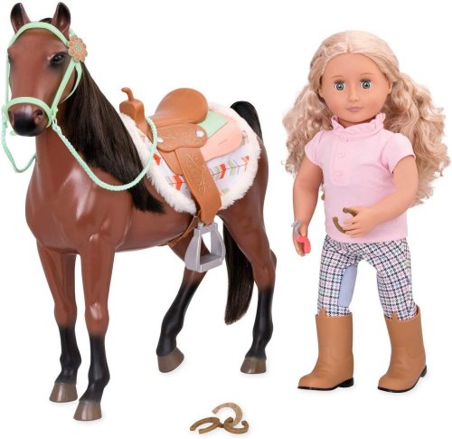 Игровая фигура Our Generation Конь Кавалло с аксессуарами 50см BD38031Z