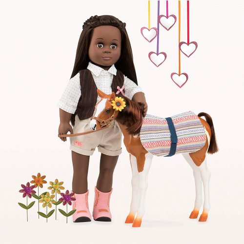 Игровая фигура Our Generation Жеребенок породы Пинто Пасo 26см BD38019Z