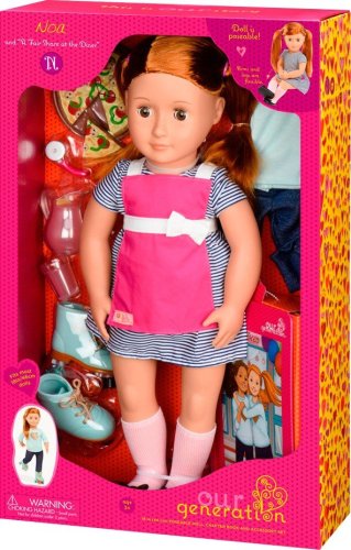 Кукла Our Generation Deluxe Ноа готовит обед с книгой 46см BD31092ATZ