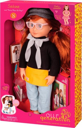 Кукла Our Generation Deluxe Сабина с книгой 46см BD31114ATZ