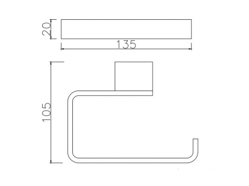 Держатель для туалетной бумаги Asignatura Intense 65607800