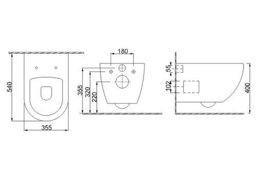 Унитаз NEWARC Modern 3825