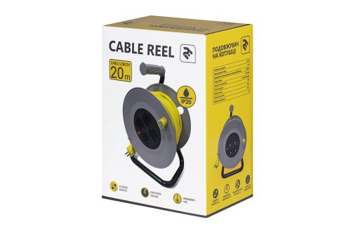 Удлинитель на катушке 2E 2E-U04RE20M