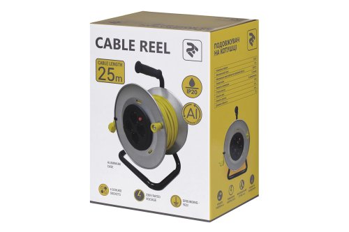 Удлинитель на катушке 2E 2E-U04REM25M