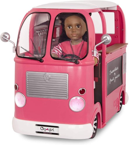 Транспорт для кукол Our Generation Продуктовый фургон розовый BD37969Z