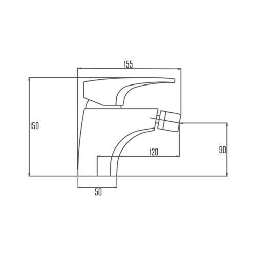 Смеситель для биде Qtap Arena CRM 001A (QTARECRM001A)