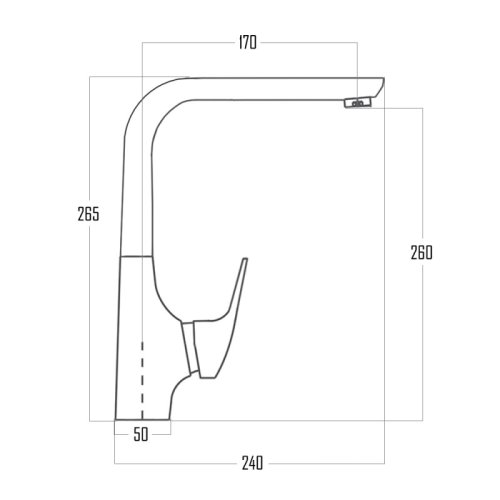 Смеситель для кухни Qtap Jody СRM 007F (QTJODCRM007F)