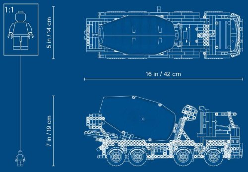 Конструктор LEGO Technic Бетономешалка 42112