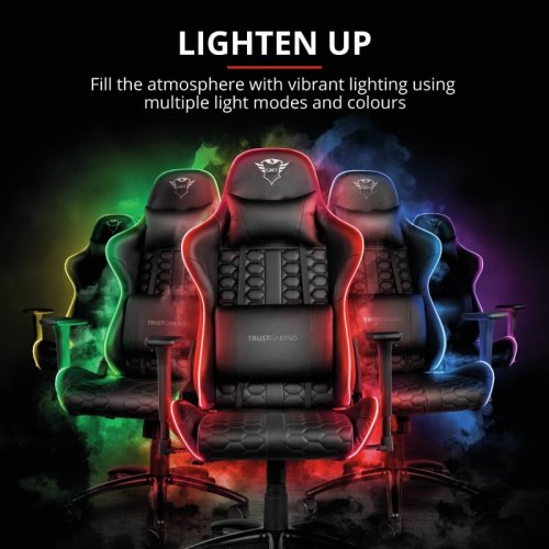 Игровое кресло Trust GXT 717 Rayza RGB-Illuminated Black