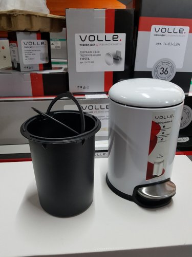 Ведро для мусора с педалью VOLLE 14-03-53W