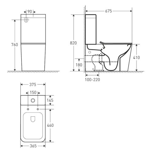 Унитаз VOLLE Libra Rimless 13-41-566