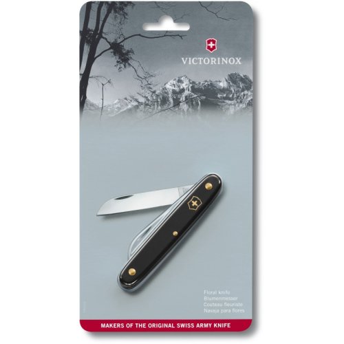 Складной нож Victorinox садовый Floral Черный 3.9050.3B1