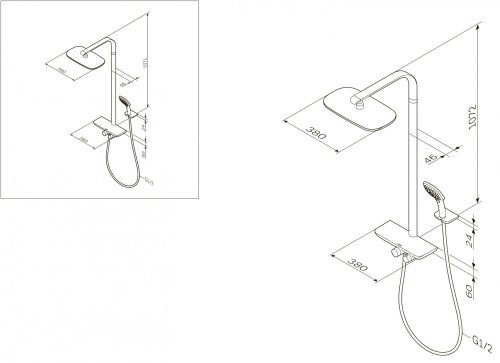 Душевая система AM.PM Sensation F0730000