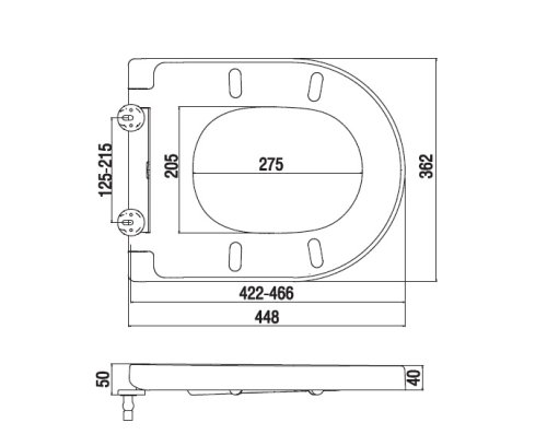 Крышка+сидение AM.PM Inspire C507852WH