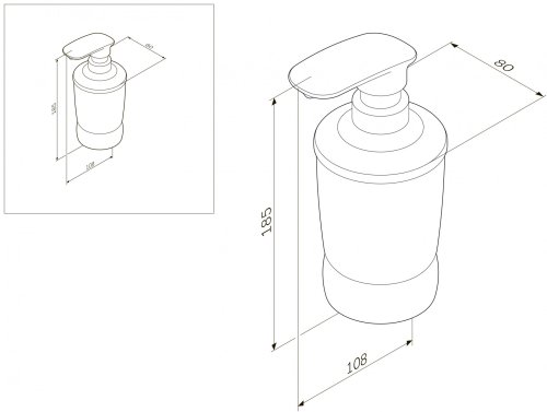 Дозатор жидкого мыла AM.PM Sensation A3031900
