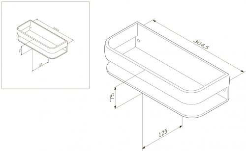 Полка AM.PM Sensation A3034800