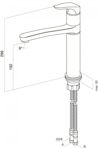 Змішувач для кухні AM.PM Joy F8500000