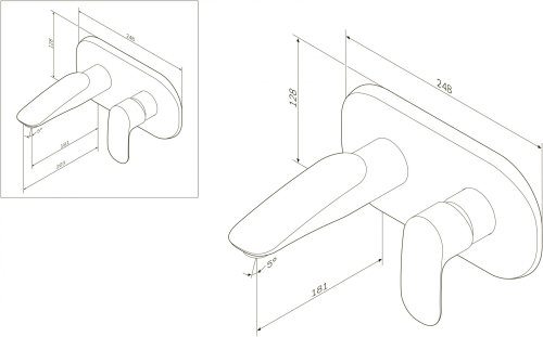 Змішувач прихованого монтажу AM.PM Sensation F3072200