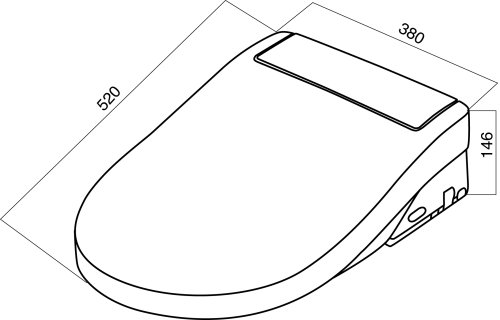 Электронная крышка-биде AM.PM Admire CEB7851WH
