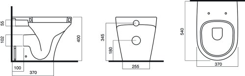 Унитаз AM.PM Inspire C501438WH
