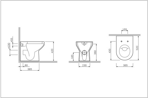 Унитаз AM.PM Spirit C701438WH