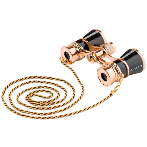 Театральний бінокль SIGETA Teatrum C 3x25 (з ланцюжком) Black