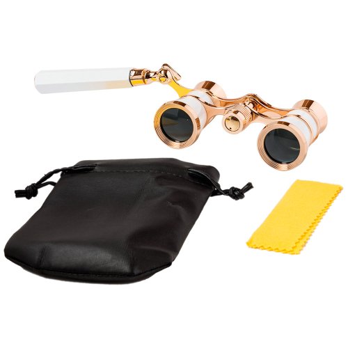 Театральний бінокль SIGETA Teatrum L 3x25 (лорнет) White