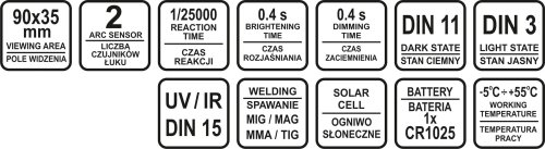 Маска сварщика STHOR 74483