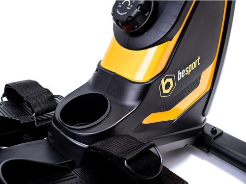 Гребной тренажер магнитный Besport BS-6032R SWIMMER (черно-желтый)